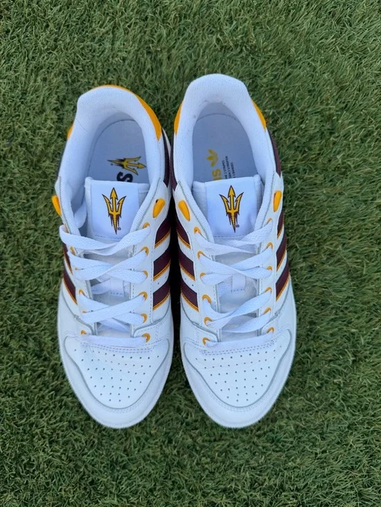Adidas ASU Sun Devils Maroon & Gold sneakers size 8.5 - Picture 2 of 7